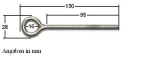 Augenschrauben Ringschraube Edelstahl M8 Gewinde 130mm ARBO-INOX