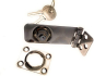 Preview: Verschluss Riegel Kistenschloss mit Schlüssel Edelstahl 77mm ARBO-INOX®