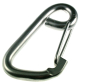 Preview: Karabiner mit Sicherungsbügel Edelstahl