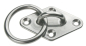 Preview: Augplatte mit Ring Edelstahl A2 80 x 50 mm ARBO-INOX
