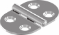 Preview: Hinge stainless steel pierced A2 47x30 ARBO-INOX