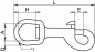 Preview: Karabiner Wirbelkarabiner Edelstahl A4 62mm ARBO-INOX