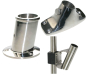 Preview: Flaggenstockhalter Flaggenstock-Halter Flaggenstock Edelstahl A4 Deck- und Relingmontage 19mm bis 32mm