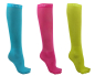 Preview: Kniestrümpfe hellblau, pink, grün