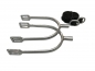 Preview: Sporen Dornsporen mit Sporenriemen von QHP Edelstahl farbig in Metallic-Optik ARBO-INOX®