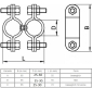 Preview: Schelle Doppelschelle drehbar  Rohrschelle Edelstahl 25-30 mm ARBO-INOX®