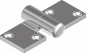 Preview: Motorhaubenscharnier teilbar links oder rechts Feinguss poliert Edelstahl A4 ARBO-INOX