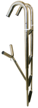 Einstiegsleiter Badeleiter Bugleiter Telescopleiter Pulpit zum Einhängen 4 Stufen V4A ARBO-INOX®