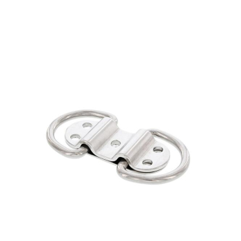 Decksauge Augplatte doppelt klappbar Edelstahl 77mm ARBO-INOX®