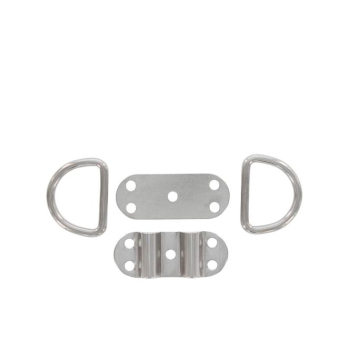Decksauge Augplatte doppelt klappbar Edelstahl 77mm ARBO-INOX®