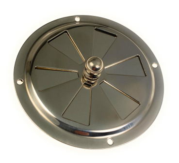 Rundlüfter Lüftungsrosette Lüfter Kiemenlüfter Edelstahl 125mm ARBO-INOX