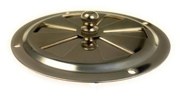 Rundlüfter Lüftungsrosette Lüfter Kiemenlüfter Edelstahl 125mm ARBO-INOX