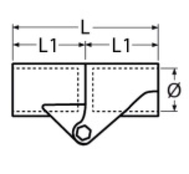 Gelenkstück für Rohr Sonnensegel Bimini 20mm