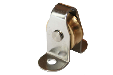 Stehblock Edelstahl Messingrolle durch Bolzen austauschbar für Tau 6mm ARBO-INOX®