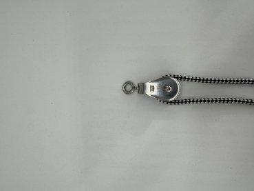 Block Miniblock Umlenkrolle Seilrolle Edelstahl A2 mit Wirbel,Gleitlager 10mm