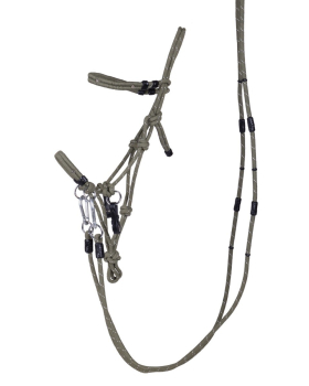 Knotenhalfter-Set Olive