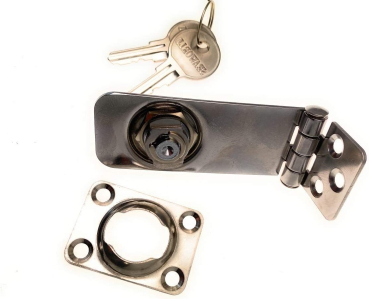 Verschluss Riegel Kistenschloss mit Schlüssel Edelstahl 77mm ARBO-INOX®
