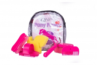 Pony Power Putzrucksack Putzset für Kinder QHP