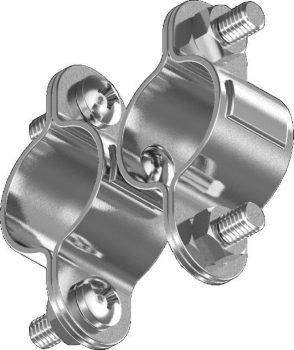 Doppelschelle Edelstahl Rohrschelle