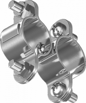 Doppelschelle Edelstahl Rohrschelle