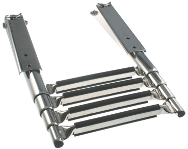telescoping platform ladder stainless steel A4 4 steps ARBO-INOX