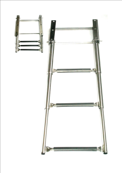 Teleskop Badeleiter 3 Stufen zum Unterbau  V4A  ARBO-INOX