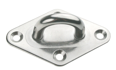 Augplatte Edelstahl A2 rautenform 80 x 50 mm ARBO-INOX