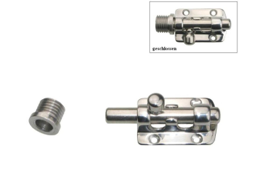 Türriegel Edelstahl 2-teilig