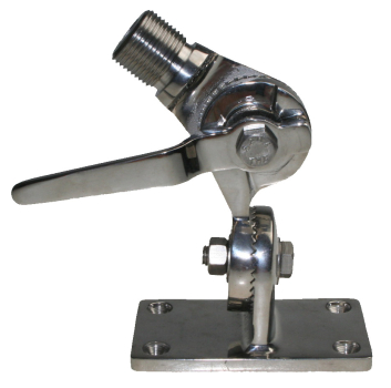 Antennenhalter Kippfuß Edelstahl A4 Decksmontage 3/4 Zoll