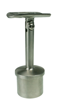 Handlaufstütze mit Gelenk Edelstahl für 33,7 mm Rohr