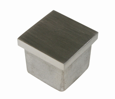 Einsteckkappe Vierkantrohr Edelstahl V4A 30x30x2 mm Rohr
