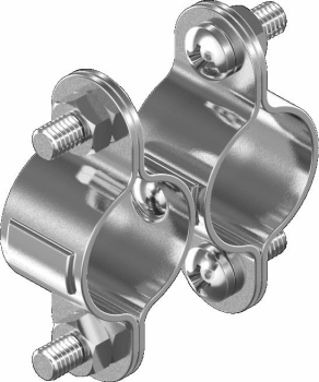 Doppelschelle Edelstahl Rohrschelle