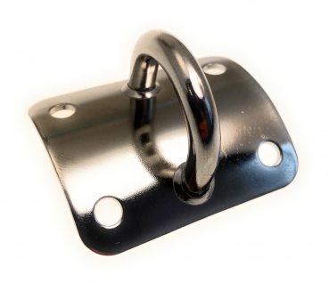 Mastplatte gewölbt Edelstahl