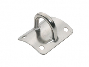 Mastplatte gewölbt Edelstahl