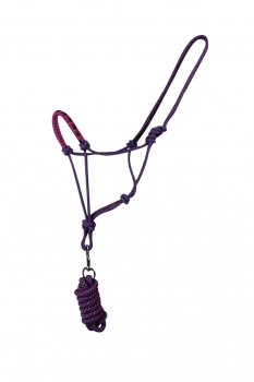 Knotenhalfter-Set Knotenhalfter Halfter mit Anbindestrick QHP 3 Größen 6 Farben