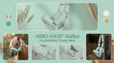 Halfter mit Kunstfell Kuschelhalfter QHP ARBO-INOX®