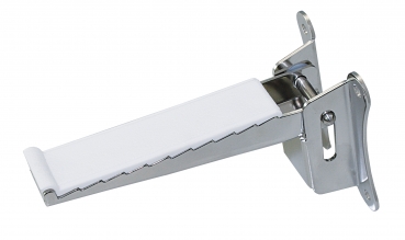 Maststufe aus Edelstahl A4, klappbar, mit oder ohne Auflage