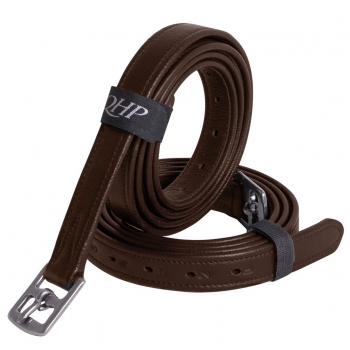 Steigbügelriemen aus Leder, extra stark, braun oder schwarz, Edelstahlschnallen, Längen: 120cm, 135cm und 150cm