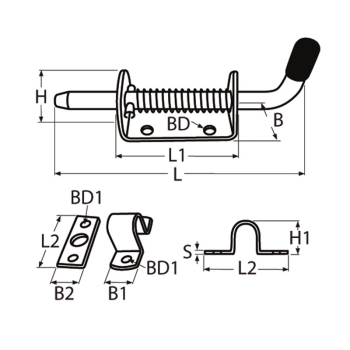 Zeichnung federriegel