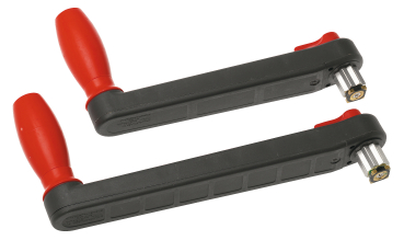 Winschkurbel aus Edelstahl, Kunststoff, Aluminium, schwimmfähig, mit Sicherung, ohne Sicherung , Doppelgriff