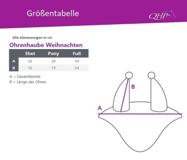 Größentabelle Ohrenhaube