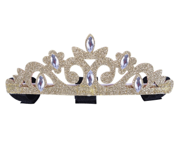 Krone für Pferd gold