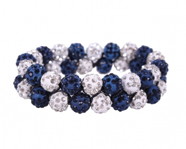 Knotenband blau