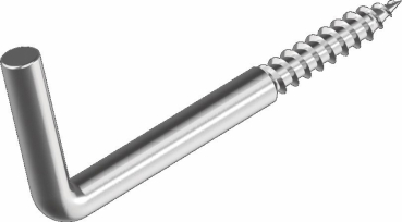 2x Hakenschraube Haken Wandhaken Holzschraube Schraubhaken ARBO-INOX