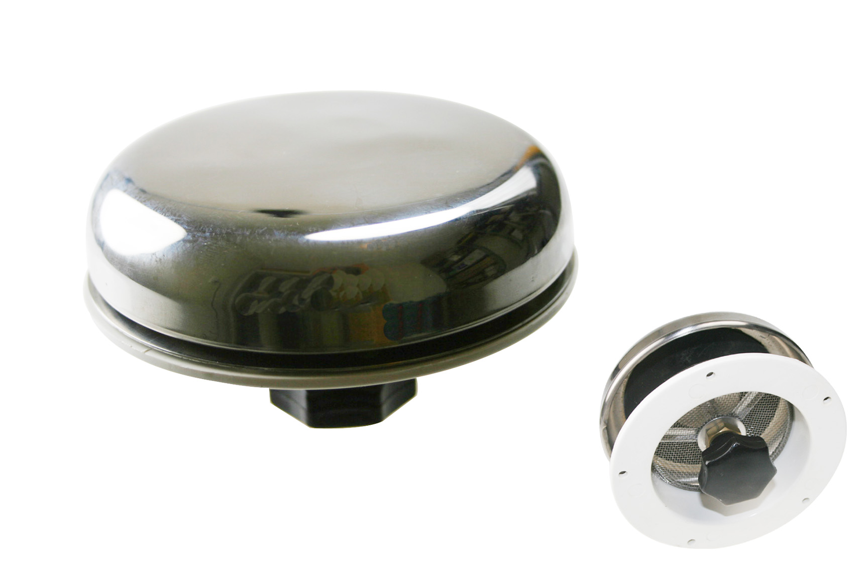 Pilzlüfter Lüfter mit Fliegennetz Edelstahl A2 hochpoliert 115mm ARBO ...