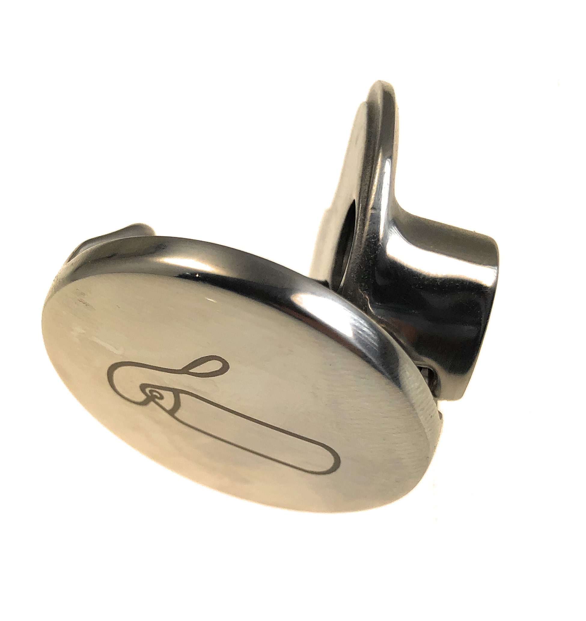rund oder oval Edelstahl A4 ARBO-INOX Einhand-Bedienung Fenderhalter