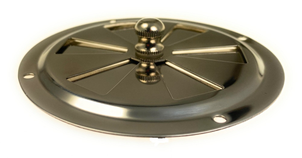Rundlüfter Lüftungsrosette Lüfter Kiemenlüfter Edelstahl 125mm ARBO-INOX