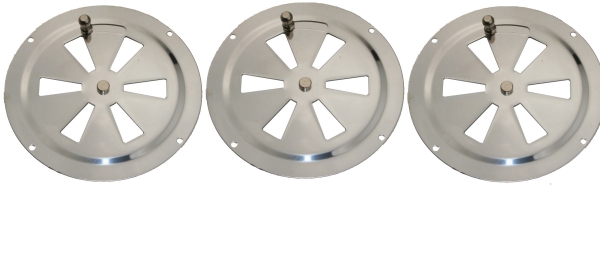 Lüftungsrosette Lüftungsgitter Rundlüfter Edelstahl A4 ARBO-INOX ...