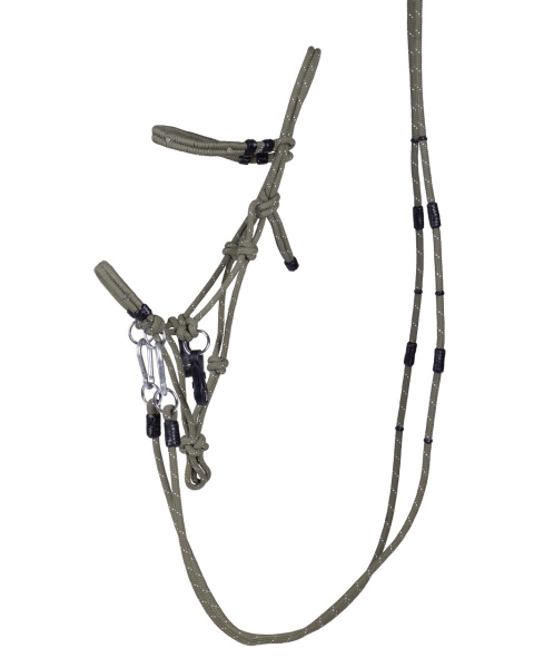 Knotenhalfter-Set Olive