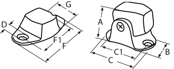 ARBO-INOX Magnettürhalter schwenkbar Edelstahl A4